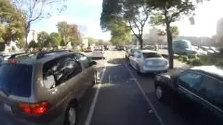 Thumbnail: RAW FOOTAGE: Driver cuts off cyclist and road rages like crazy!