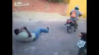 Thumbnail: Brazillian forgets how to motorbike with drunk guy on the back [Funny]