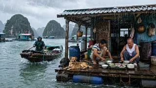 Thumbnail: 25 Years in a Tiny Floating Home | Life and Meals on Rainy Days in a World-Famous Fishing Village