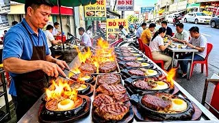 Thumbnail: Famous Local Spot ! Huge Premium BEEF STEAK & Only $1 BUN RIEU | Vietnamese Street Food