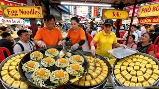Thumbnail: Wait in a Long Line! to enjoy Yellow Tofu and Teochew Egg Noodles | Street Food