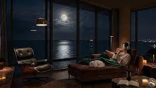 Thumbnail: Midnight Ocean Penthouse 🌙 Smooth Jazz for Relaxing, Lounge BGM