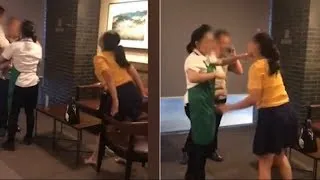 Thumbnail: Angry woman spits at customer at a Chinese Starbucks store [VIDEO]