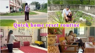 Thumbnail: Quick home reset routine | home alone dairies from sarkari ghar #dailyvlog #homereset #slowliving 