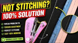 Thumbnail: Stitching Problem Solution 100% Working | Portable Sewing Machine