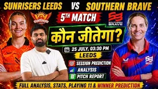 Thumbnail: Sunrisers leeds vs southern brave women 5th match prediction, sul w vs sob w today match prediction