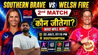 Thumbnail: Southern brave vs welsh fire women 2nd match prediction, sob w vs wef w the hundred match prediction