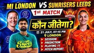 Thumbnail: Mi london vs sunrisers leeds women 1st match prediction, mil w vs sul w today match prediction