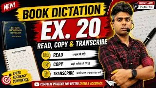Thumbnail: Book Dictation EX. 20 – Pitman Shorthand Practice | Boost Your Speed & Accuracy Today!