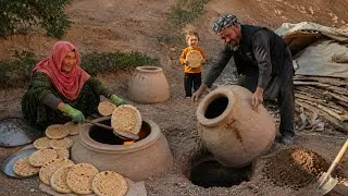 Thumbnail: A rural couple builds a tandoor or clay oven and bakes cakes in it