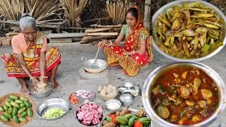 Thumbnail: CHICKEN MEAT CURRY And POTOL cooking &eating by tribe people. 