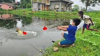 Thumbnail: Fishing Video || Experienced boys knows which bait and techniques to use for fishing in the pond