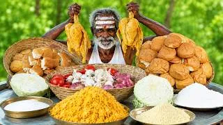 Thumbnail: Street Food Fried Chicken BURGER Preparation and Cooking | Village food factory