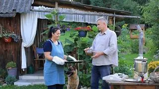 Thumbnail: Life in the Village is calm and cozy. We harvest, work in the greenhouse, and make pizza