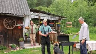 Thumbnail: Happy days with Grandpa 🏡Cozy family days, street food 🔥 and gardening