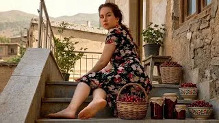 Thumbnail: Traditional Sour Cherry Jam Recipe | Cooking Homemade Cherry Jam in a Rustic Village Garden