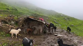 Thumbnail: Real Himalayan Village Life During Rainy Day  | Peaceful & Relaxing Life | Traditional Cooking