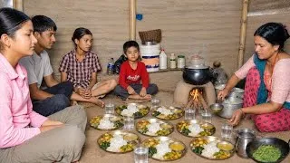 Thumbnail: Farm to Kitchen | Authentic Wood Fire Nepali Village Cooking | Organic Food & Family Meal |