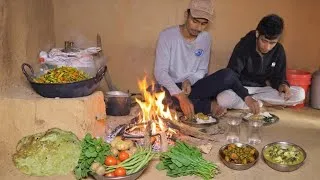 Thumbnail: Authentic Nepali Village Cooking || Traditional Local Egg Curry & Saag