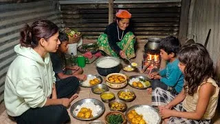 Thumbnail: Simple Nepali Village Cooking: Mother & Daughter's Secret Egg Curry Recipe on wood fire