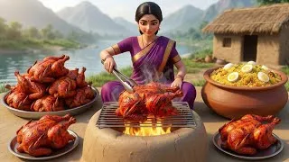 Thumbnail: Miniature Doll Egg Biryani & Tandoori Whole Chicken | Indian Village Tiny Kitchen | Cooking for Poor