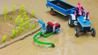 Thumbnail: DIY Tractor Borewell Machine with Hydraulic System 🚜 | Realistic Mini Water Pump