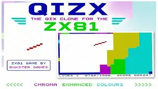 Thumbnail: Qizx for ZX81 | Classic Arcade Qix in Chroma Colours!