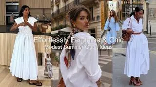 Thumbnail: Effortlessly Feminine & Chic Modest Summer Outfit Ideas