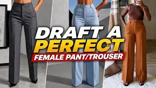 Thumbnail: How to Draft a Perfect Female Pant/Trouser Pattern | Step-by-Step Tailoring Tutorial
