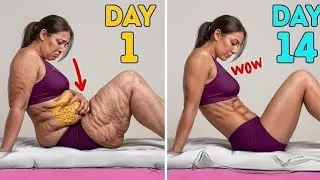 Thumbnail: Belly fat and side fat exercise at home || 14 day challenge 
