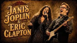 Thumbnail: Eric Clapton & Janis Joplin 🔥 Lost Crossroads Session 1970 - Slow Meets Raw Soul (Inspired Tribute)