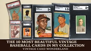 Thumbnail: My Top 10 Most Beautiful Vintage Baseball Cards in My Collection!