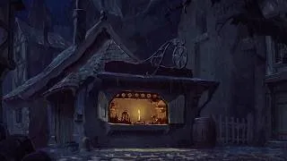 Thumbnail: a peaceful 1950 night | nostalgic oldies playing in another room and it's raining | relaxing asmr