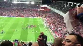 Thumbnail: Amazing Atmosphere at Anfield post-game (Liverpool 4 - 0 Barcelona)