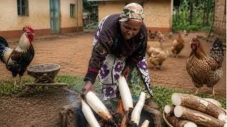Thumbnail: Grandma's Traditional Roasted Cassava & Tea: Authentic Village Life