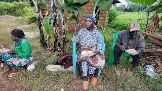 Thumbnail: Village Cooking // Grandma Preparing Boiled Bananas With African Tea