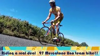 Thumbnail: Riding a Mercatone uno 1997 willier team bike - Pantani style!!!
