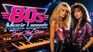 Thumbnail: 80s Music Legends 🪩 Rick Astley, Alphaville, Bee Gees, Modern Talking, The Police 🔥 Songs That Shine