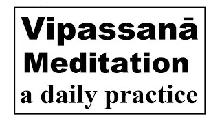Thumbnail: Vipassanā Meditation (45 minutes).