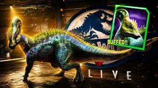 Thumbnail: TSINTAMOLOCH GOT BUFFED… BUT DID IT BECOME A BEAST?! 🔥 || Jurassic World Alive || V3.22