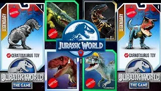 Thumbnail: EVERY MATTEL TOY DINO in Jurassic World Alive & Jurassic World: The Game! 