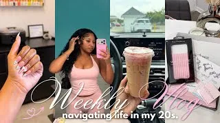 Thumbnail: weekly vlog 🩷 navigating life in my 20s: mental check in, maintenance days, i'm in a funk + more