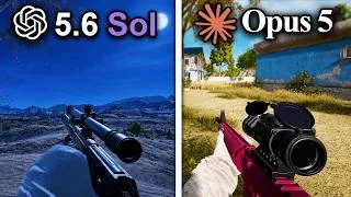 Thumbnail: ChatGPT 5.6 Sol vs Claude Opus 5 Make PUBG From Scratch