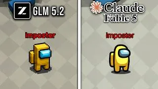 Thumbnail: GLM 5.2 vs Claude Fable 5 Make Among Us From Scratch