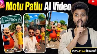 Thumbnail: Instagram Viral Motu Patlu Ai Video Kaise banaye | Trending Motu Patlu Ai Video Editing Instagram