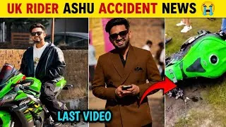 Thumbnail: Ashu UK Rider Bike Accident 💔 | Dehradun Sahaspur Accident News Today | Ashu UK Rider Last Video