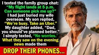 Thumbnail: My Son Told Me to Take an Uber After I Buried His Mother Then He Saw Me on the Evening News..