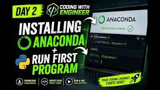 Thumbnail: Anaconda Installation + First Python Program in Jupyter Notebook 🔥 | Day 2