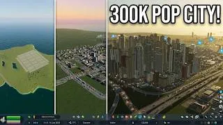 Thumbnail: I gave myself 5 hrs to hit 300K population this is what happened…