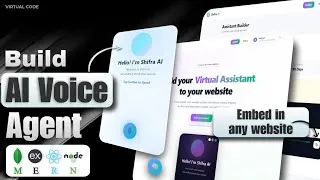 Thumbnail: Build AI Voice Agent Using MERN Stack 🔥 | Embed in any Website 